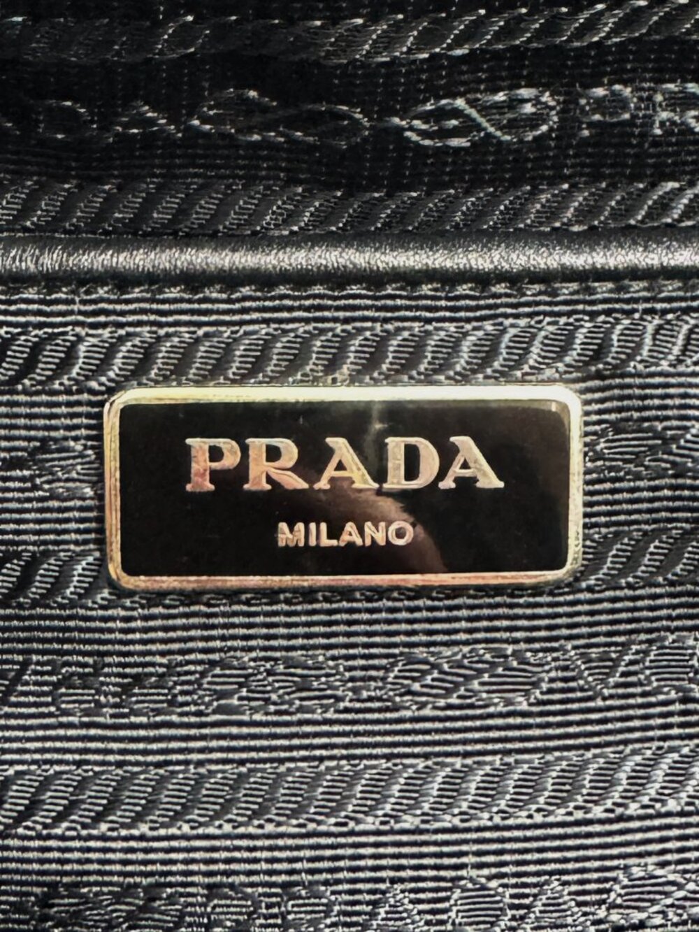 Prada Black Nylon Heart Print Tote Bag Red Orange Hearts Shoulder Bag - Picture 12 of 13